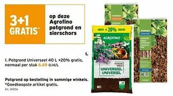 GAMMA Agrofino potgrond universeel aanbieding