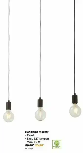 Hanglamp wouter zwart