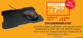 Trafic Ziva Gamingmuis & mat 22*30 cm aanbieding