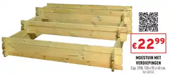 Moestuin met verdiepingen 290L 120*95*40 cm