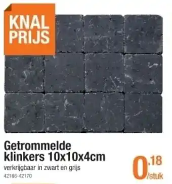 Getrommelde Klinkers 10x10x4cm 42166-42170