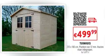 Trafic Tuinhuis 212*183 cm aanbieding