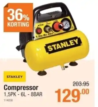 Cevo Compressor 1,5PK - 6L - 8BAR 114068 aanbieding