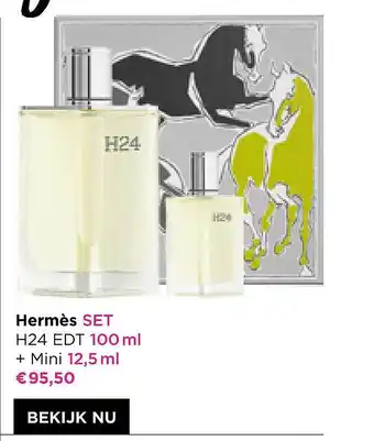 ICI PARIS XL Hermès Set H24 Edt 100 Ml, Mini 12,5 Ml aanbieding