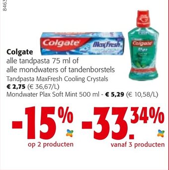 Colruyt Colgate aanbieding