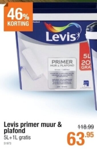 Cevo Levis primer muur & plafond 5L+1L gratis 51973 aanbieding