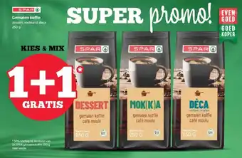 Spar Gemalen koffie 250g aanbieding