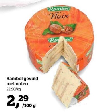 Spar Rambol gevuld met noten 100g aanbieding