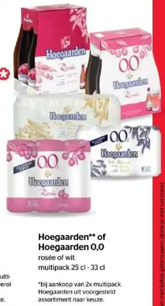 Spar Hoegaarden of Hoegaarden O,O multipack 25cl - 33cl aanbieding