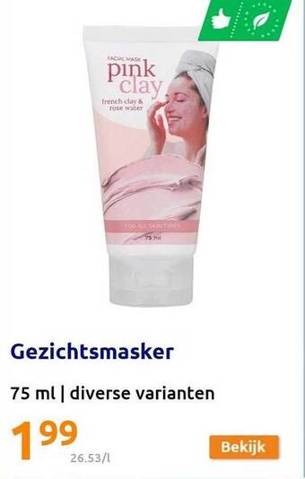 Action Gezichtsmasker aanbieding