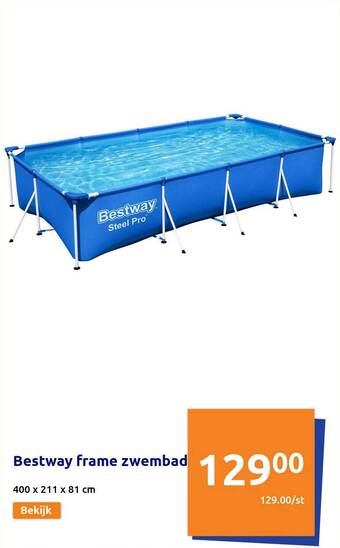 Action Bestway Frame Zwembad aanbieding