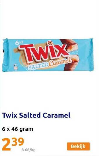 Action Twix Salted Caramel aanbieding