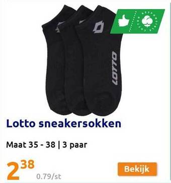 Action Lotto Sneakersokken aanbieding