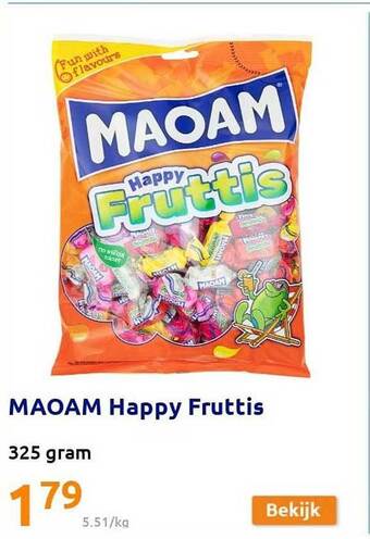 Action Maoam Happy Fruttis aanbieding
