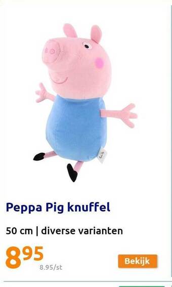 Action Peppa Pig Knuffel aanbieding