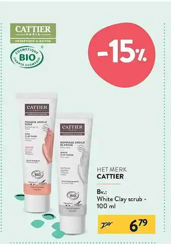 Di Cattier White Clay Scrub aanbieding