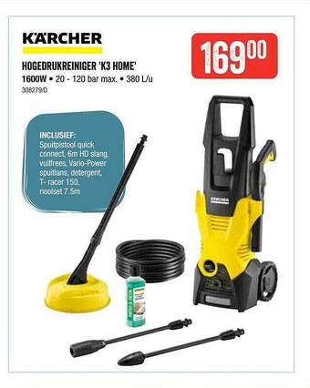 HandyHome Kärcher Hogedrukreiniger 'k3 Home' aanbieding