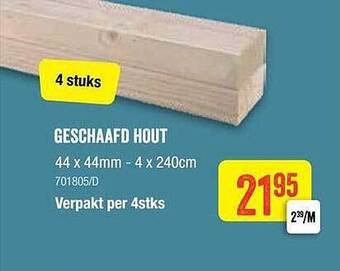 HandyHome Geschaafd Hout aanbieding
