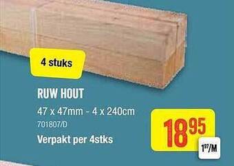 HandyHome Ruw Hout aanbieding