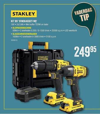 HandyHome Stanley Kit 18v 'sfmck465d2t-wq' aanbieding