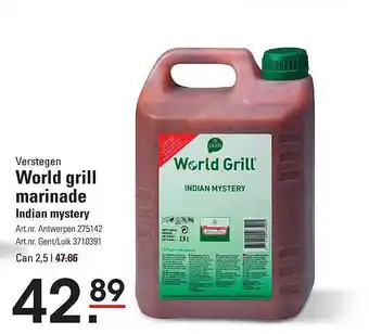 ISPC Verstegen World Grill Marinade Indian Mystery aanbieding