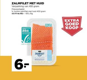 Jumbo Zalmfilet Met Huid aanbieding