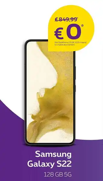 Proximus Samsung Galaxy S22 aanbieding
