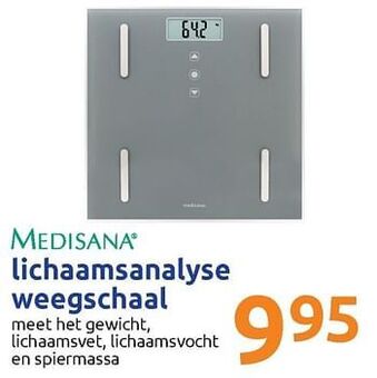 Action Medisana lichaamsanalyse weegschaal aanbieding