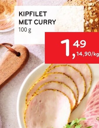 Alvo Kipfilet Met Curry 100g aanbieding
