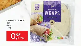 Alvo Boni Original Wraps 6 Stuks 370g aanbieding