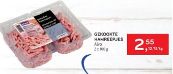 Alvo Alvo Gekookte Hamreepjes 2 x 100g aanbieding