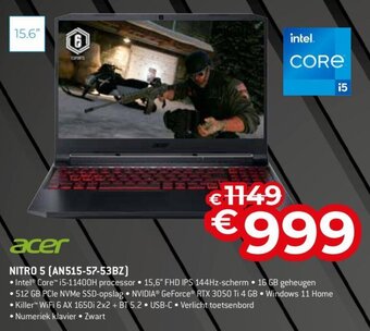 Exellent Acer Nitro 5 (AN515-57-53BZ) aanbieding