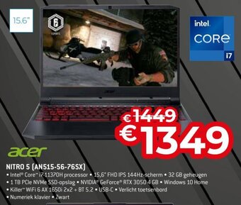 Exellent Acer Nitro 5 (AN515-56-76SX) aanbieding