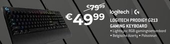 Exellent Logitech Prodigy G213 Gaming Keyboard aanbieding