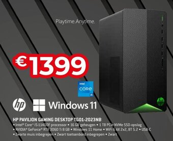 Exellent Hp Pavilion Gaming Desktop TG01-2023NB aanbieding