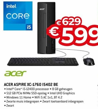 Acer Aspire XC-1760 I5402 BE