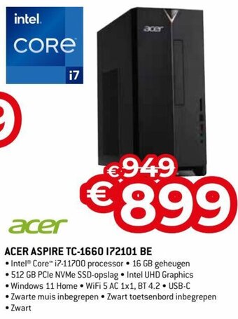 Exellent Acer Aspire TC-1660 I72101 BE aanbieding