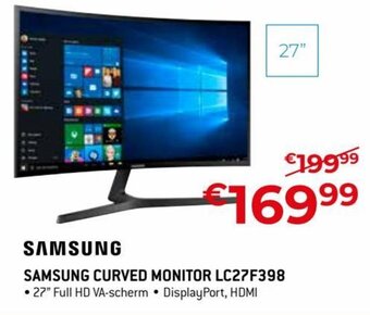 Exellent Samsung Curved Monitor LC27F398 aanbieding