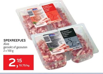 Alvo Alvo Spekreepjes 2 x 100g aanbieding