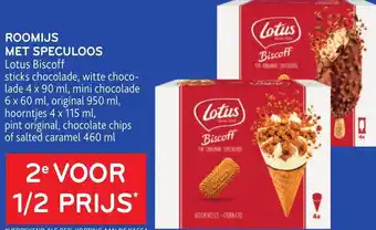 Alvo Lotus Biscoff Roomijs Met Speculoos aanbieding