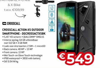 Crosscall Action-X5 Outdoor Smartphone-DGCROSSACTX5BK
