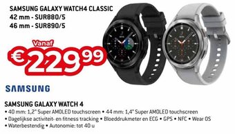 Exellent Samsung Galaxy Watch 4 aanbieding