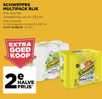 Jumbo Schweppes Multipack Blik 6x 330ml aanbieding