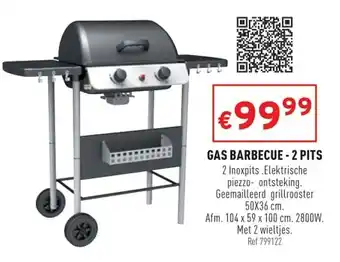Trafic Gas Barbecue - 2 pits aanbieding