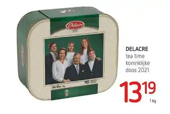 Spar Delacre Tea Time Koninklijke Doos 2021 aanbieding