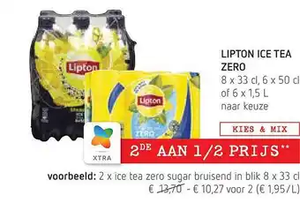 Spar Lipton Ice Tea Zero aanbieding