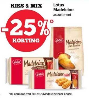 Spar Lotus Madeleine aanbieding