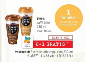 Spar Emmi Caffè Latte aanbieding