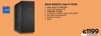 CompuDeals ASUS S500TC Intel i7-11700 aanbieding
