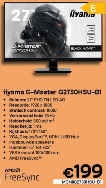 CompuDeals iiyama G-Master G2730HSU-B1 aanbieding